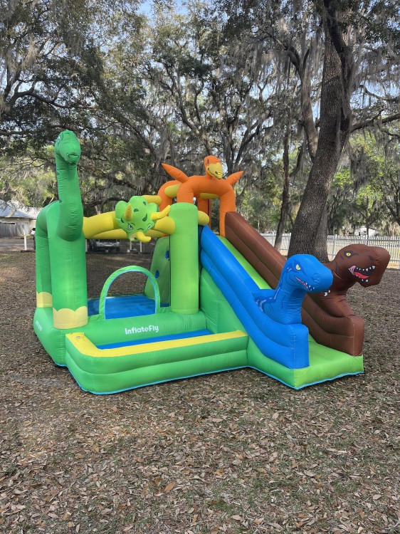 TODDLER DINO BOUNCE WITH SLIDE