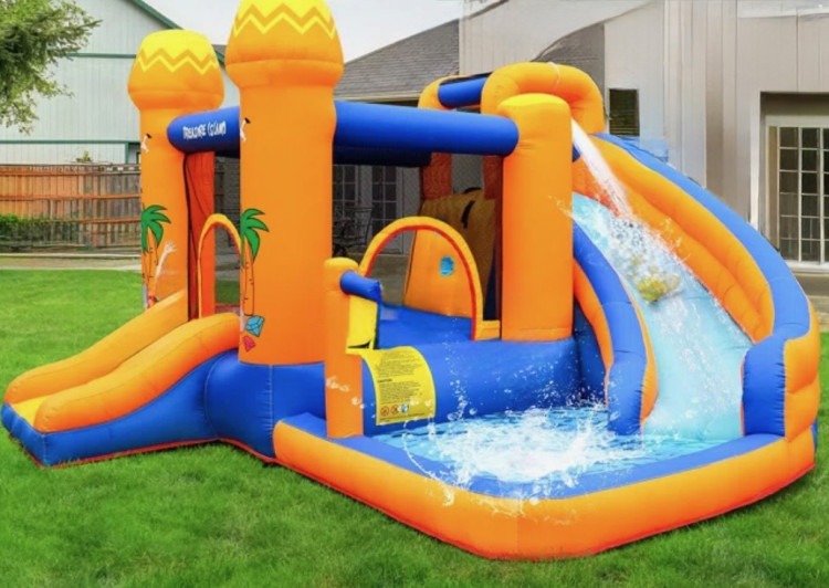 ORANGE & BLUE WATERSLIDE