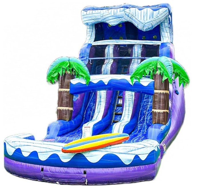 17FT Blue Wave Surf Double Lane Waterslide