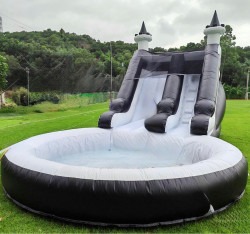 Black And White Single Waterslide