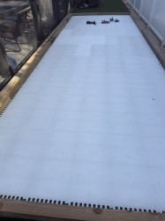 Synthetic ice skating rink